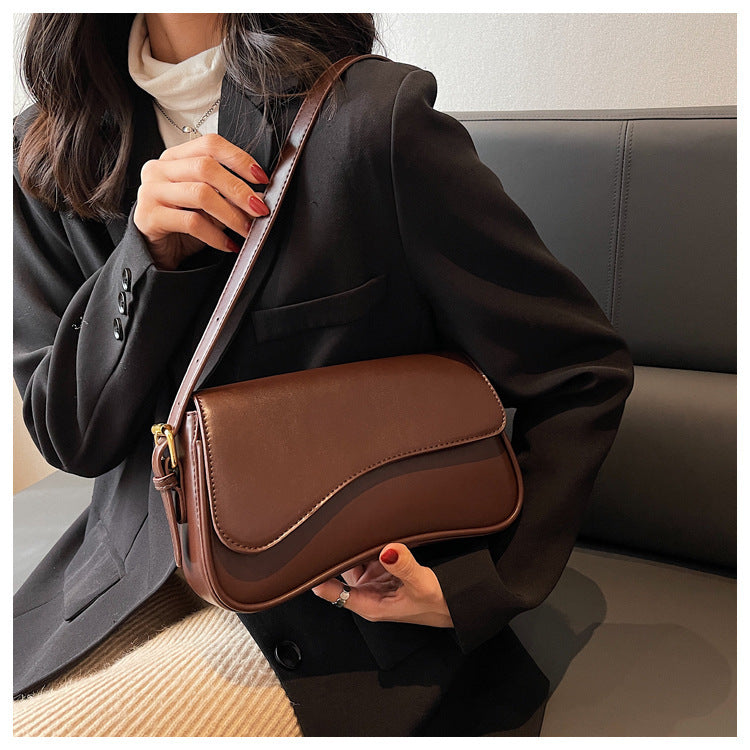 Sac Bandoulière Urbain Femme – Fermeture Aimantée, PU, Style Simple et Tendance