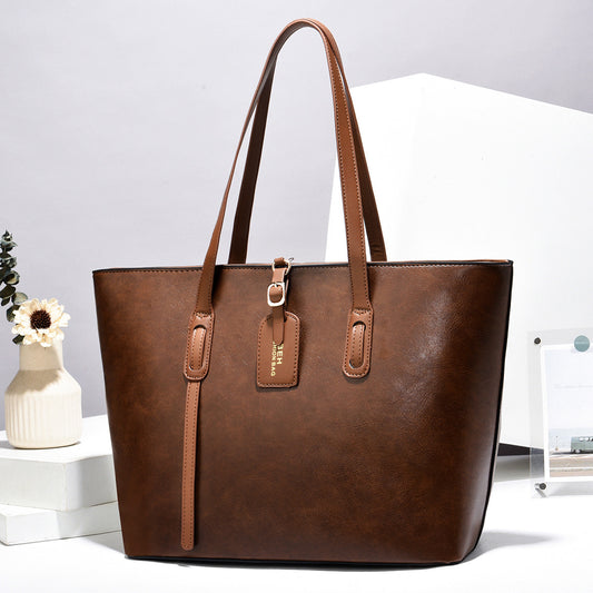 Leather Pattern Bucket Shoulder Messenger Bag – Versatile PU Handbag, High Quality & Urban Simplicity