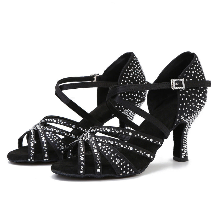 Chaussures de Danse Latine Femme – Respirantes, Légères, Antidérapantes