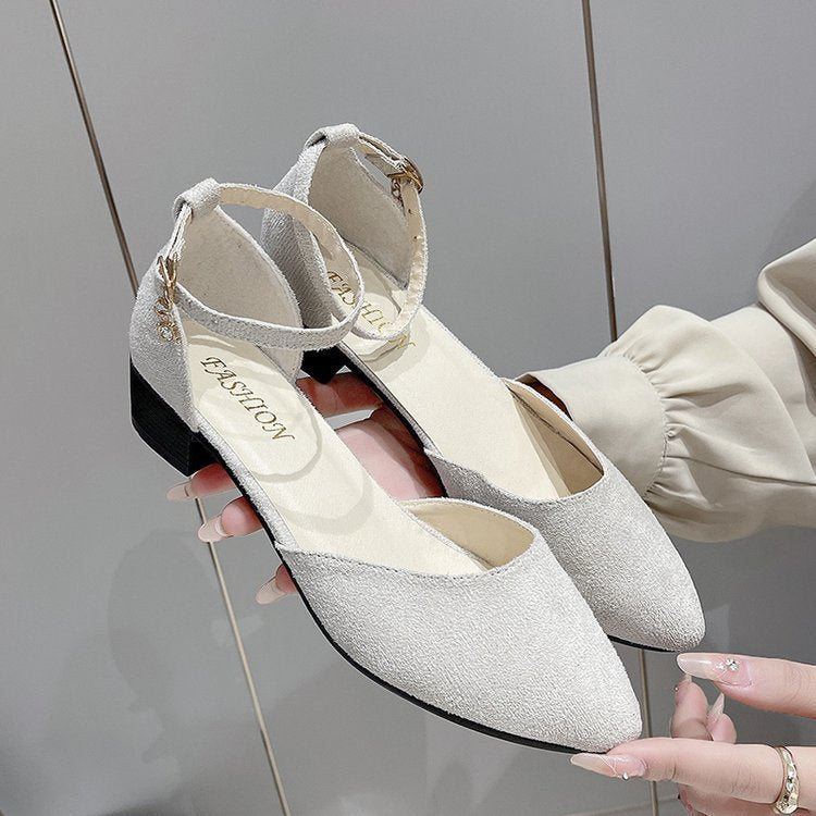 Sandales Romaine Fermées Femme – Bout Rond, Bride à Boucle, Plateforme