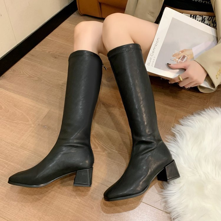 Bottes Cavaliers Femme à Talons Hauts – Élégantes et Affinantes, PU, Tailles 35–42