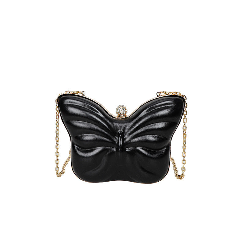 Sac Bandoulière Femme – Papillon Mignon avec Chaîne, Petit Format