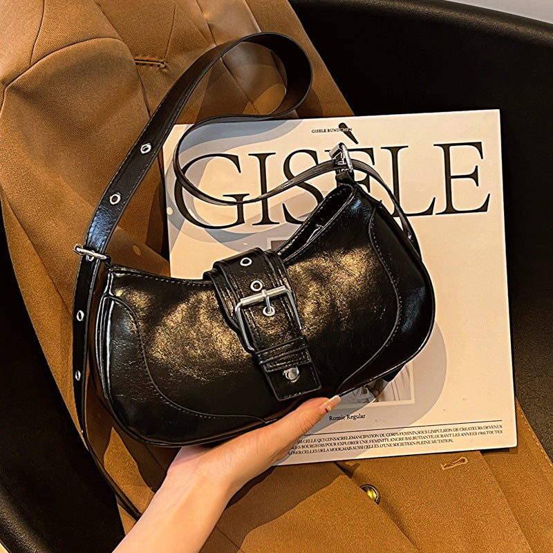 Sac Épaule Femme – Style Rétro Été, PU Uni, Décontracté et Tendance