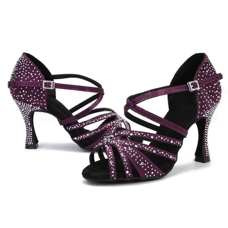 Chaussures de Danse Latine Femme – Respirantes, Légères, Antidérapantes
