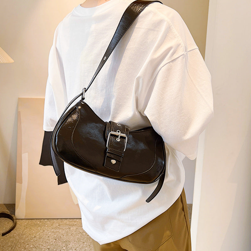 Sac Épaule Femme – Style Rétro Été, PU Uni, Décontracté et Tendance