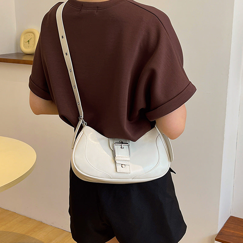 Sac Épaule Femme – Style Rétro Été, PU Uni, Décontracté et Tendance