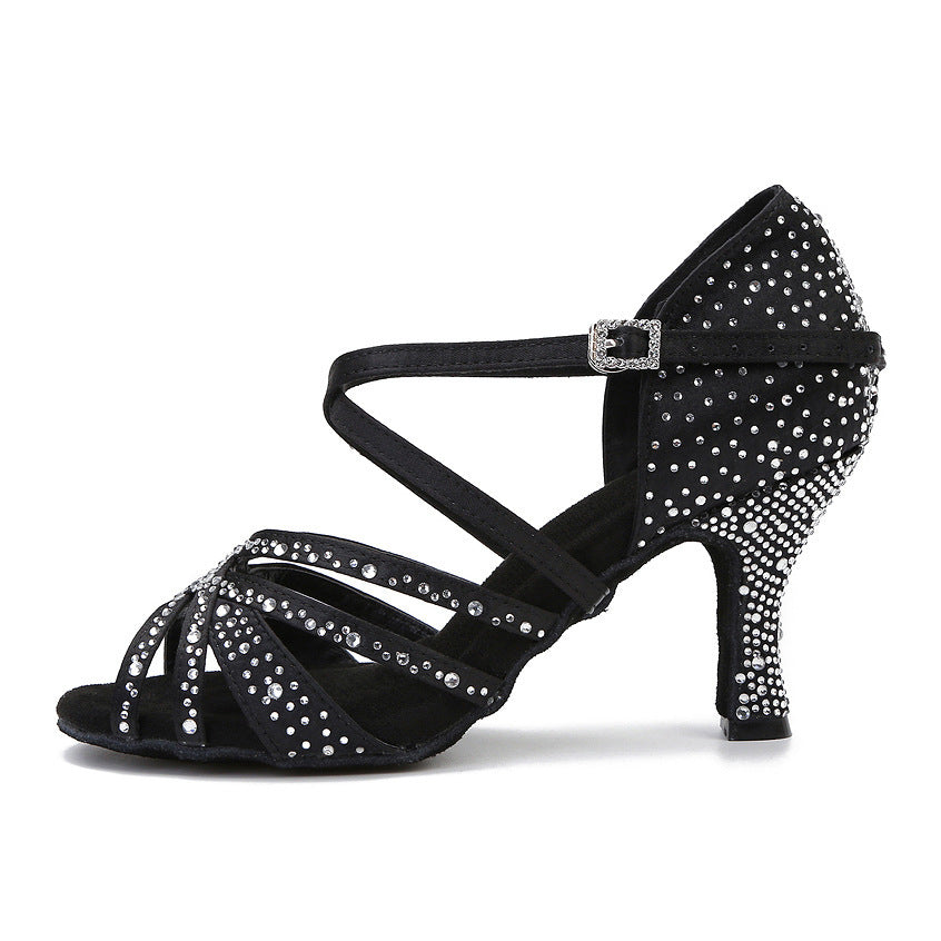 Chaussures de Danse Latine Femme – Respirantes, Légères, Antidérapantes