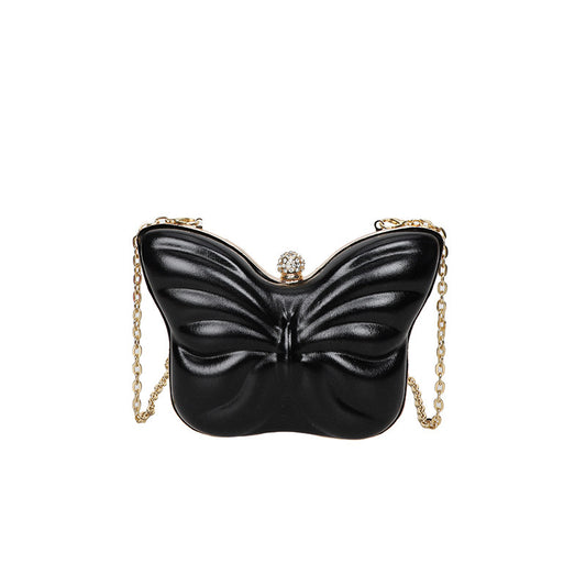 Sac Bandoulière Femme – Papillon Mignon avec Chaîne, Petit Format