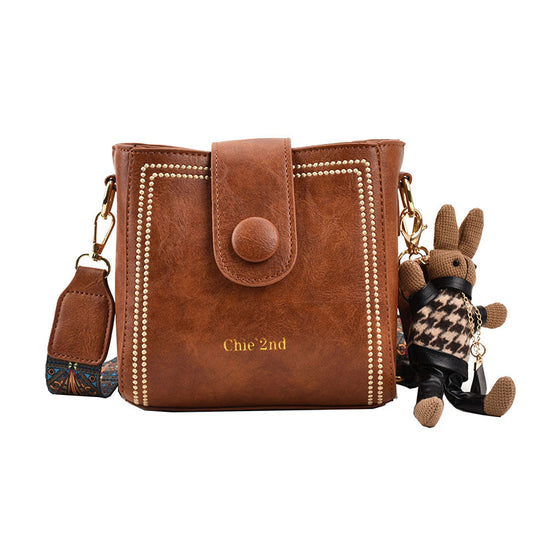 Sac Bandoulière Femme Nouvelle Mode – Style Rétro Européen & Américain, Texture Haute