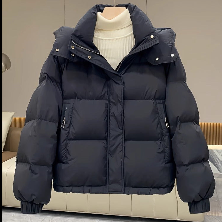 Veste Femme Courte en Coton Matelassé – Style Décontracté et Tendance
