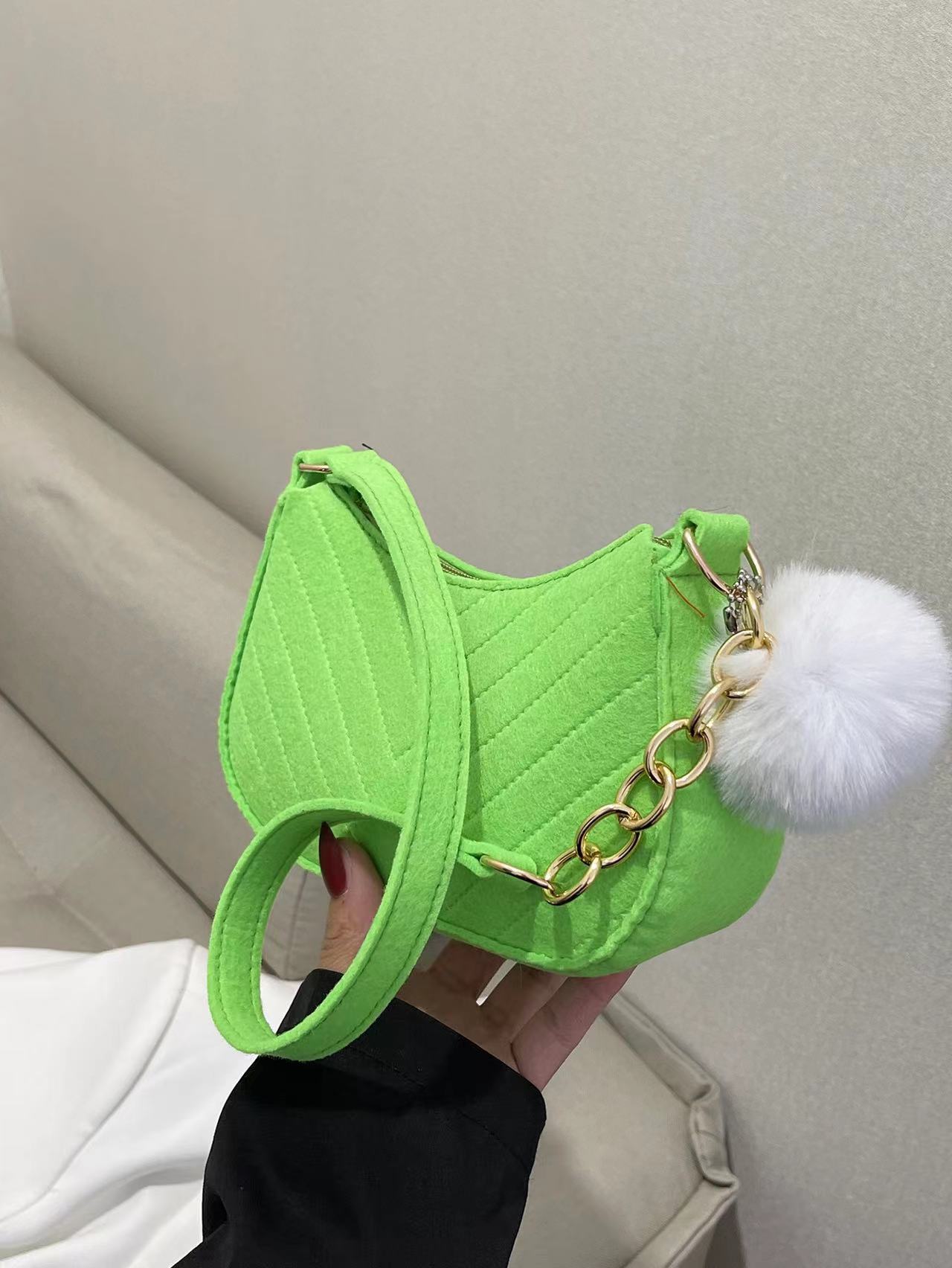 Sac Bandoulière Femme Rétro Uni – Sac d’Épaule Décontracté PU Style Street