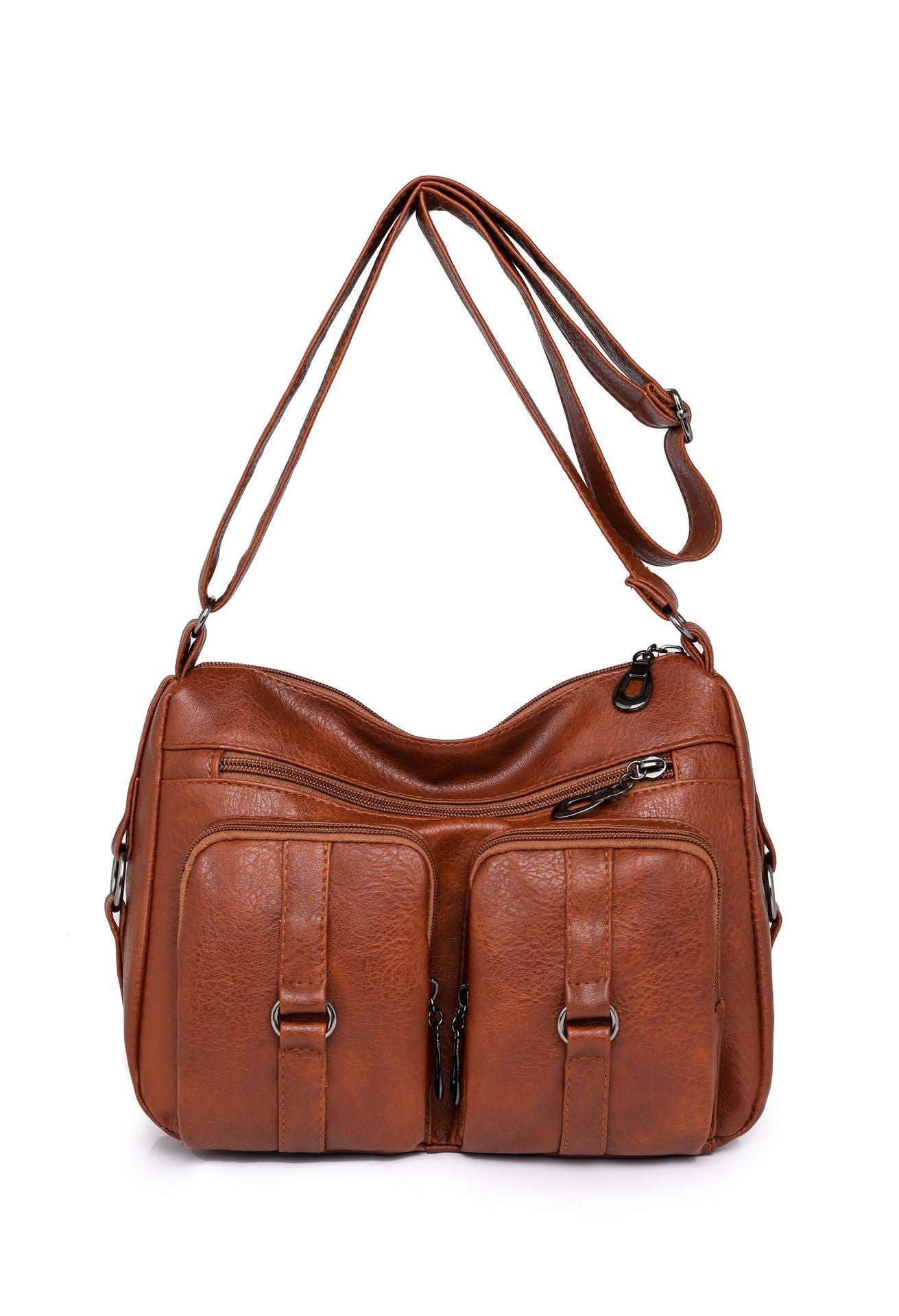 Sac Bandoulière Femme – PU Uni, Style Décontracté et Pratique