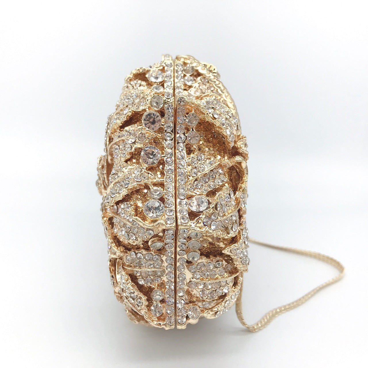 Sac Dîner Femme – Motif Rose Creux et Diamants, Style Européen et Américain