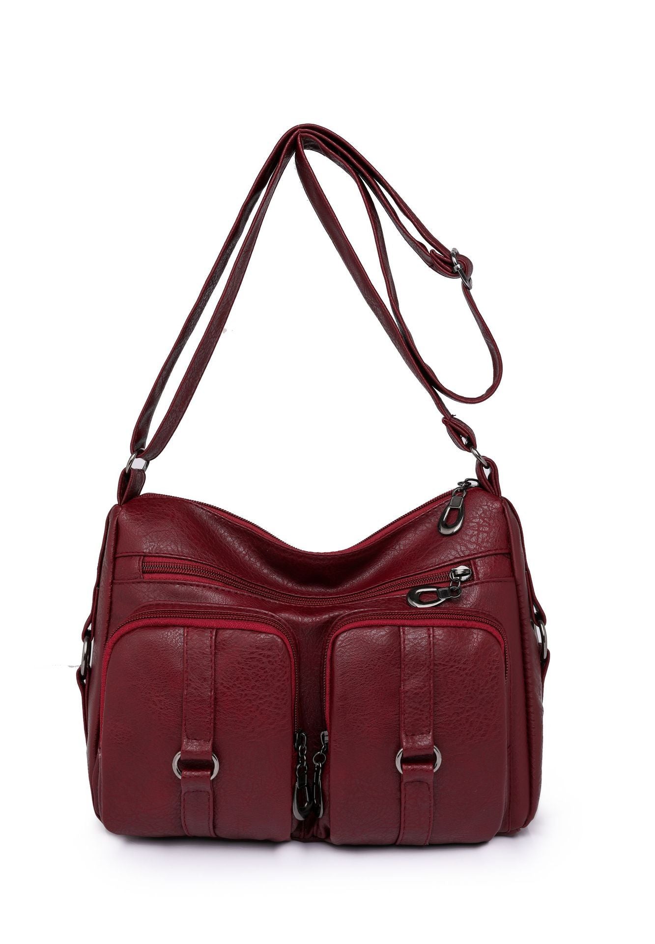 Sac Bandoulière Femme – PU Uni, Style Décontracté et Pratique