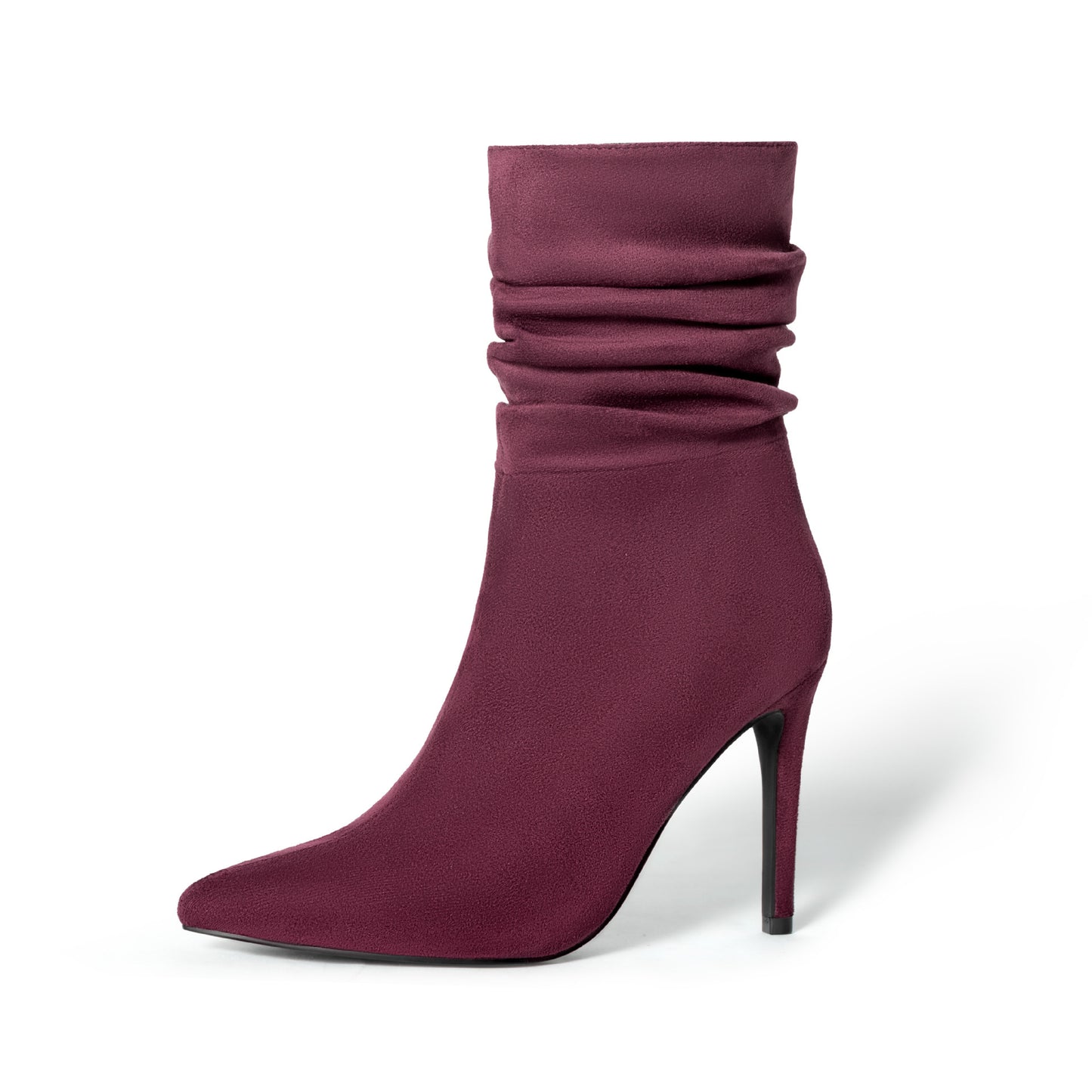Bottes Femme en Daim – Talons Aiguilles Pointus, Style Chic Européen & Américain