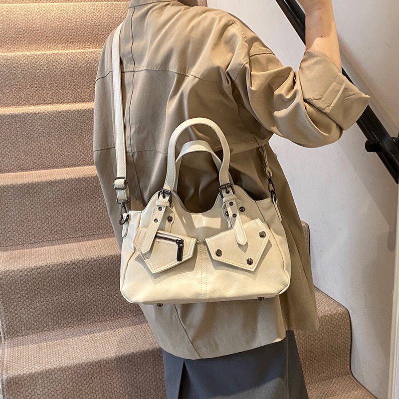 Sac Bandoulière Femme Grande Capacité Automne-Hiver – Style Rétro Décontracté PU