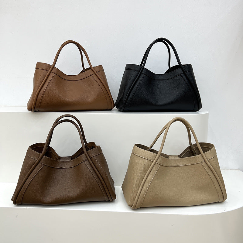 Sac Panier Femme – Style Vintage, Motif Litchi, Sac Bandoulière