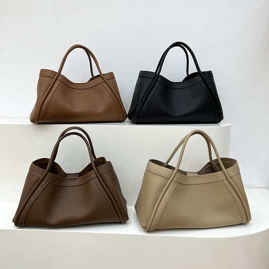 Sac Panier Femme – Style Vintage, Motif Litchi, Sac Bandoulière