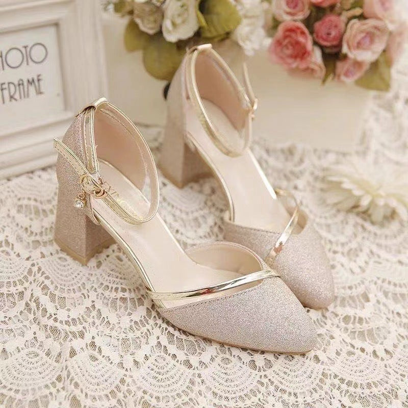 Sandales Femme à Boucle – Mode Coréenne, Talon 5 cm, PU
