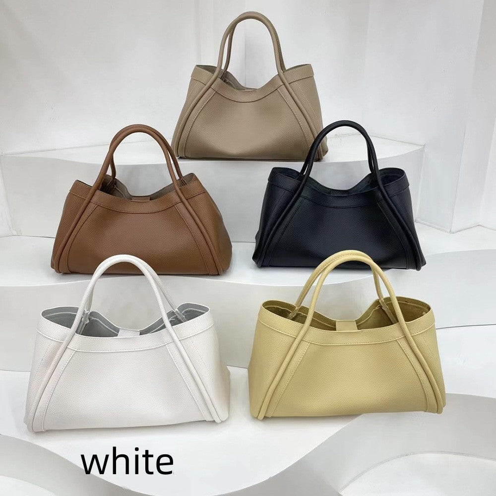 Sac Panier Femme – Style Vintage, Motif Litchi, Sac Bandoulière