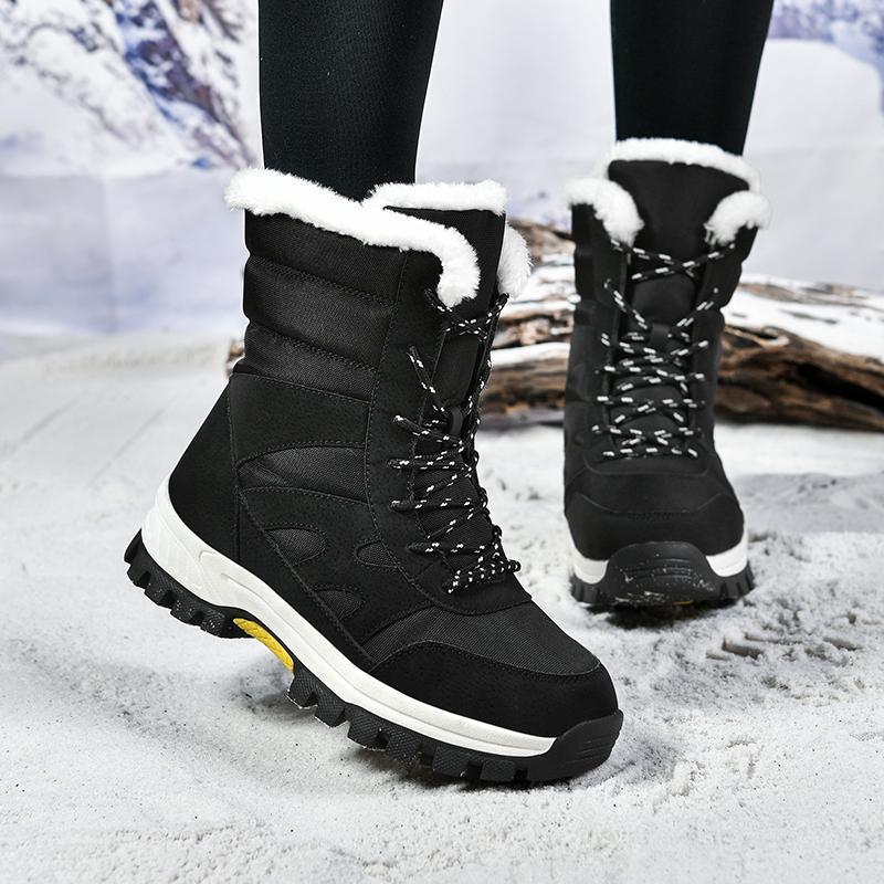 Bottes Outdoor Femme – Camouflage Vert Armée, Hautes, Confort Chaud