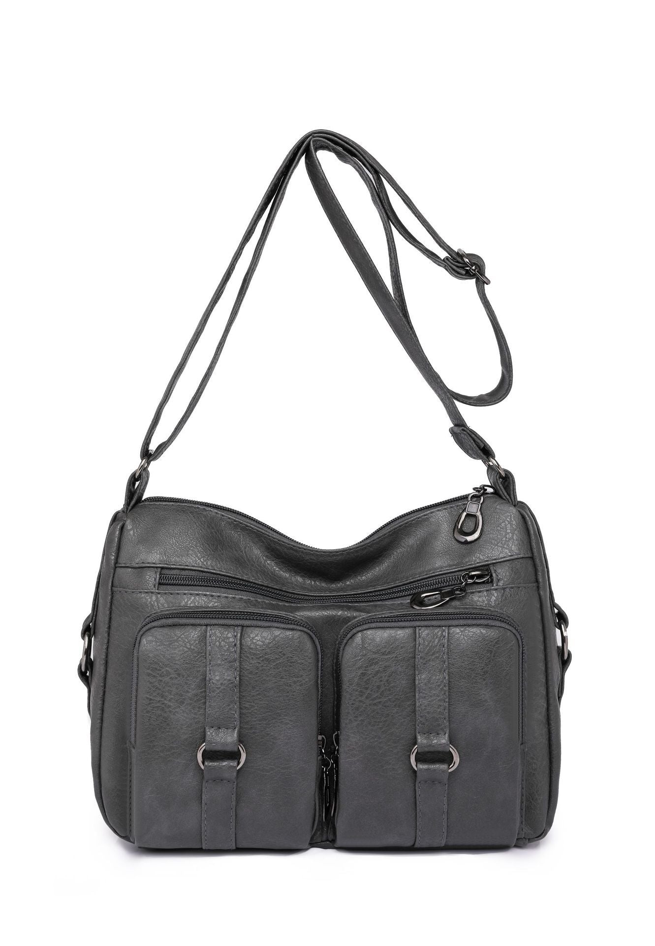 Sac Bandoulière Femme – PU Uni, Style Décontracté et Pratique