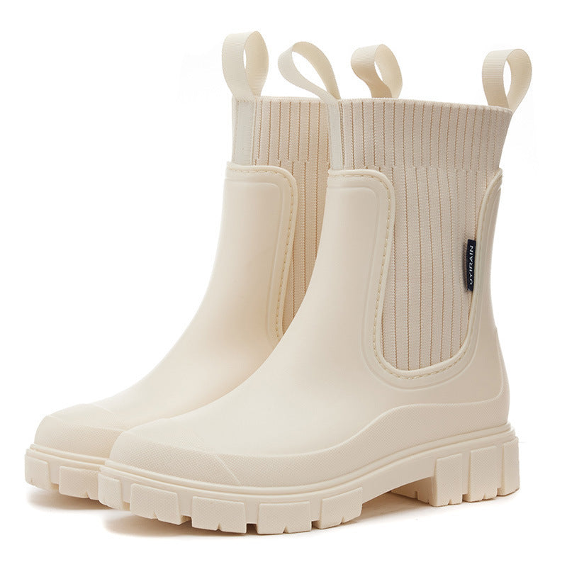 Bottes de Pluie Femme Antidérapantes – Imperméables, Hauteur Moyenne, Confort & Style