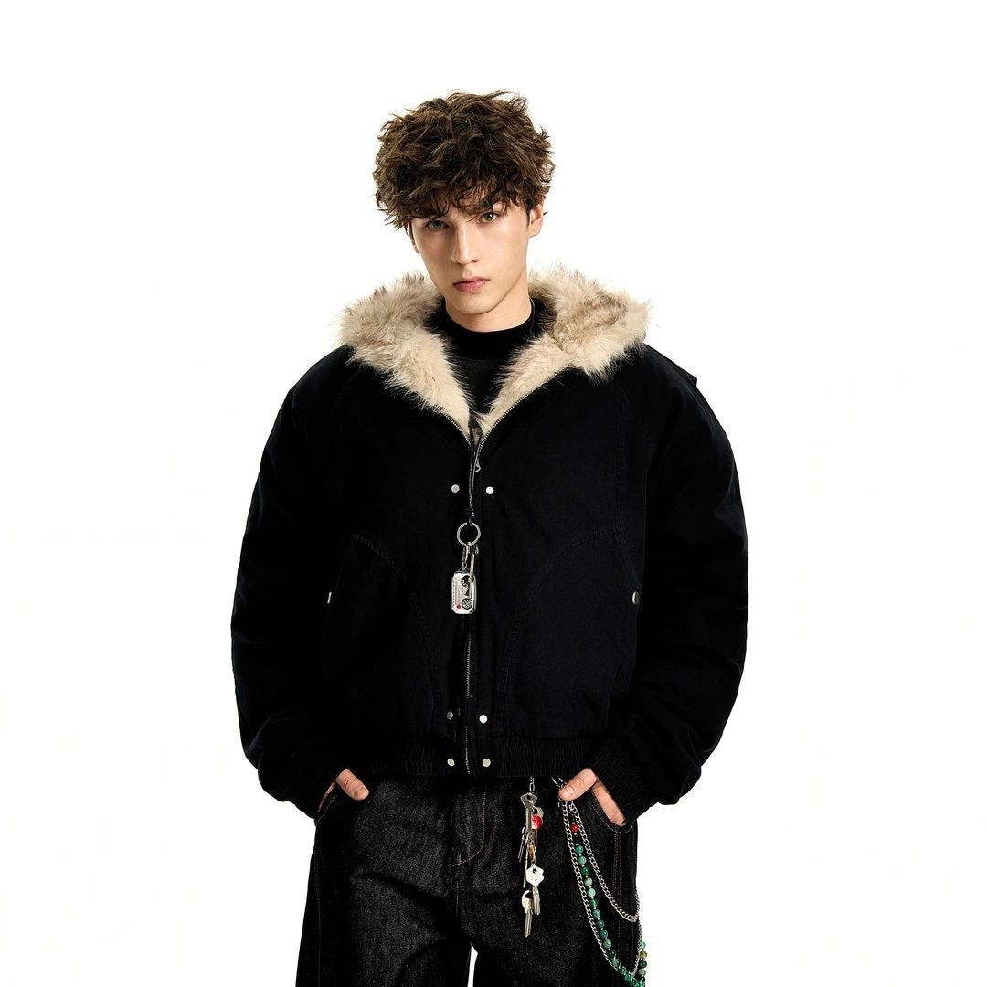 Manteau Épais à Capuche Homme – Style Décontracté, Chaud et Confortable