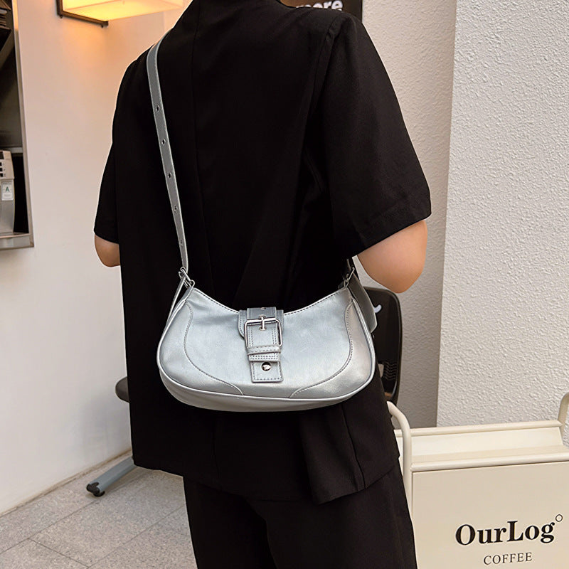 Sac Épaule Femme – Style Rétro Été, PU Uni, Décontracté et Tendance