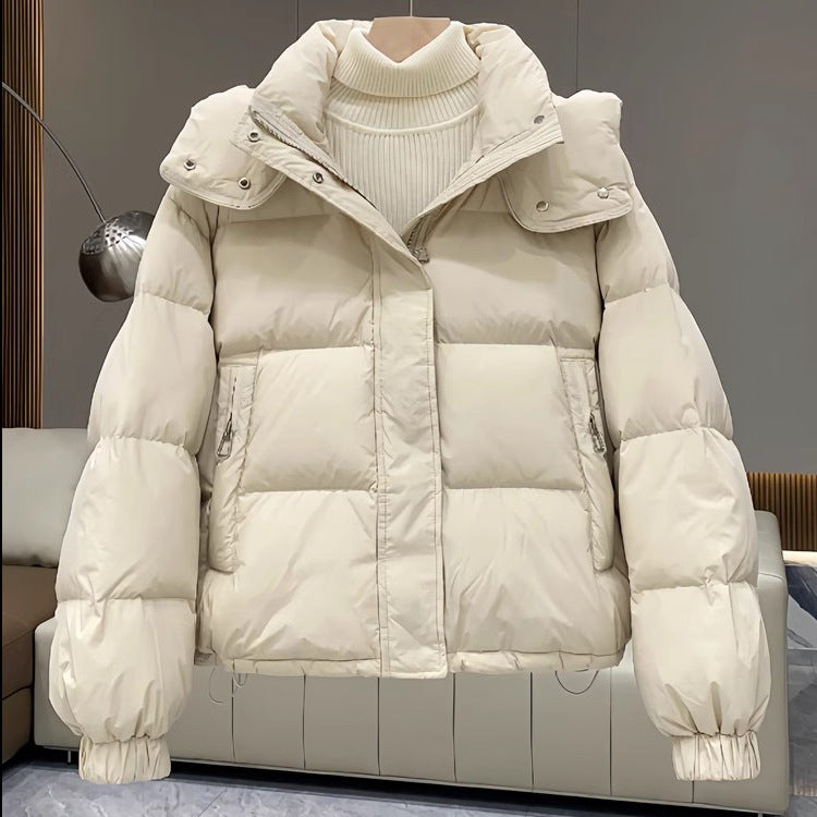 Veste Femme Courte en Coton Matelassé – Style Décontracté et Tendance
