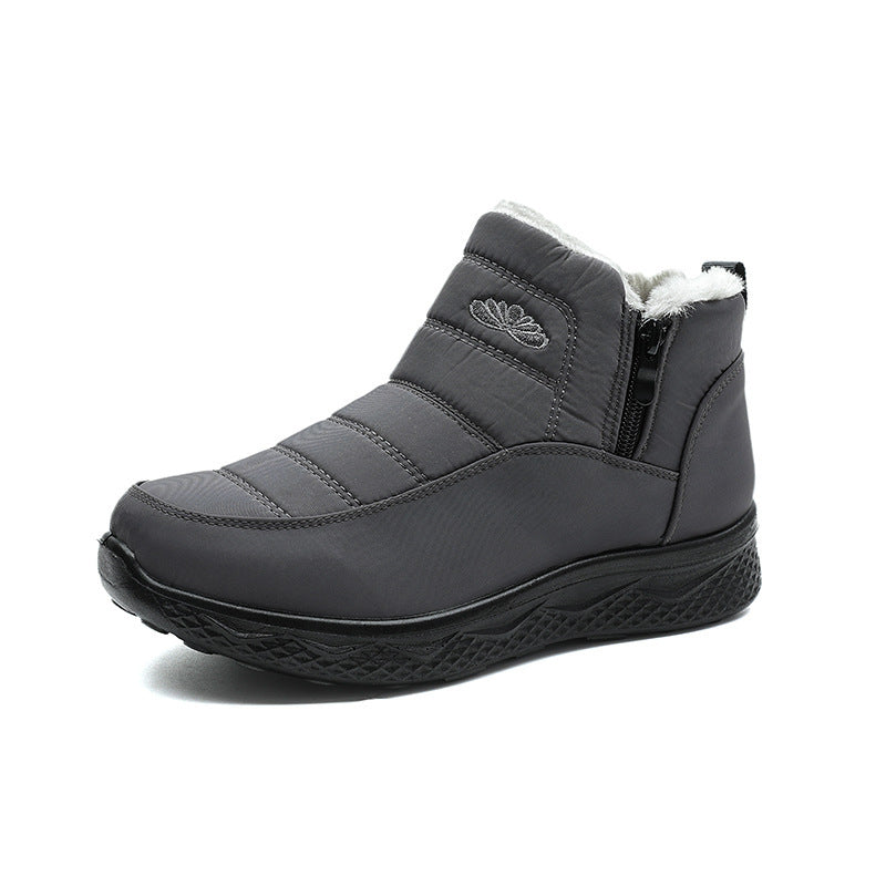 Bottes Neige Femme Chaudes Épaissies – Doublées Laine Lavée, Imperméables, Grandes Tailles 35–45