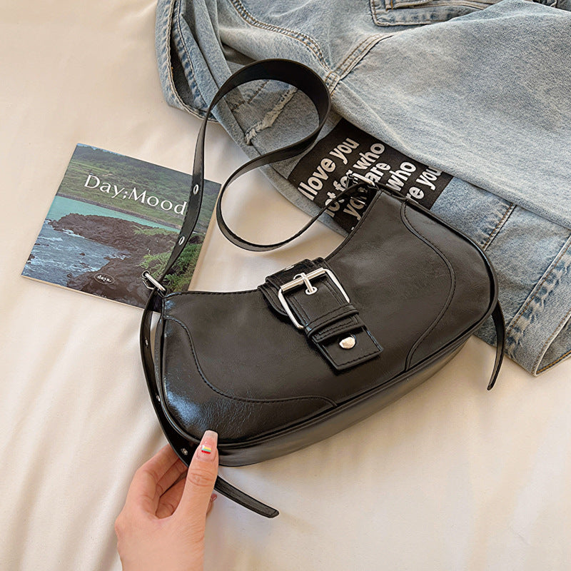 Sac Épaule Femme – Style Rétro Été, PU Uni, Décontracté et Tendance