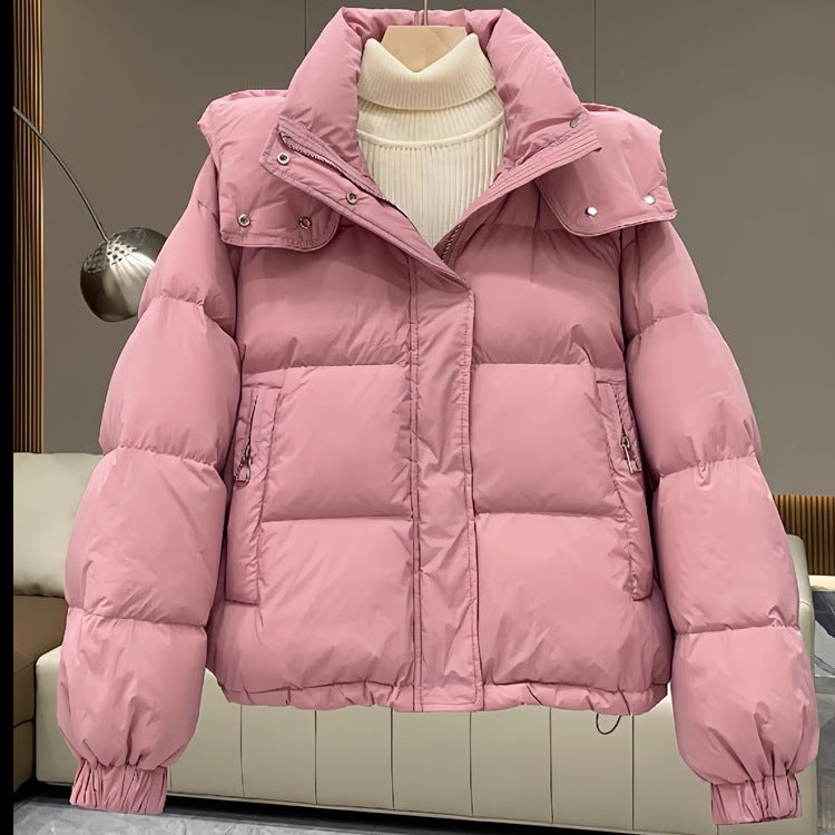 Veste Femme Courte en Coton Matelassé – Style Décontracté et Tendance