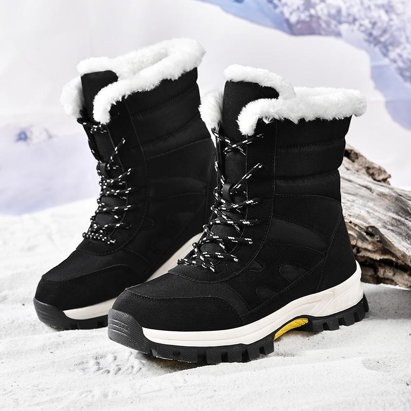 Bottes Outdoor Femme – Camouflage Vert Armée, Hautes, Confort Chaud
