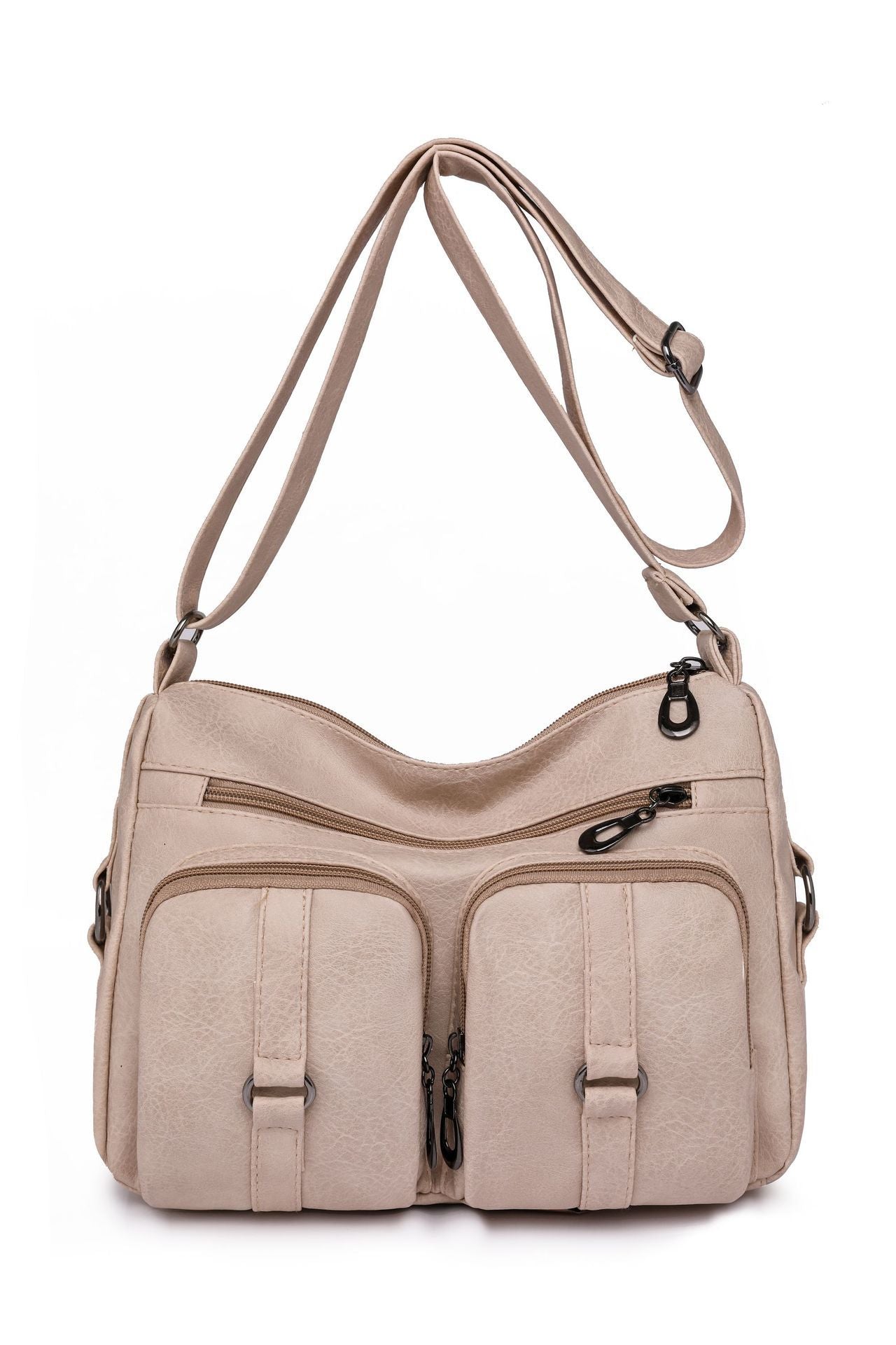 Sac Bandoulière Femme – PU Uni, Style Décontracté et Pratique
