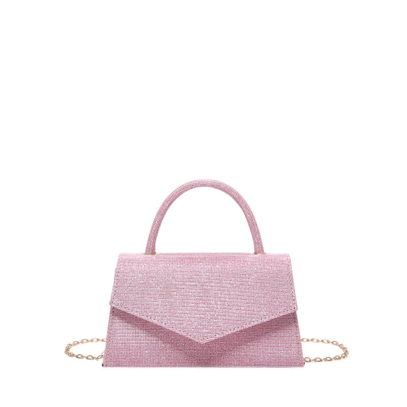 Sac Bandoulière Femme Petite Forme Carrée – Style Diamant, PU Haut de Gamme, Mode Street Trend