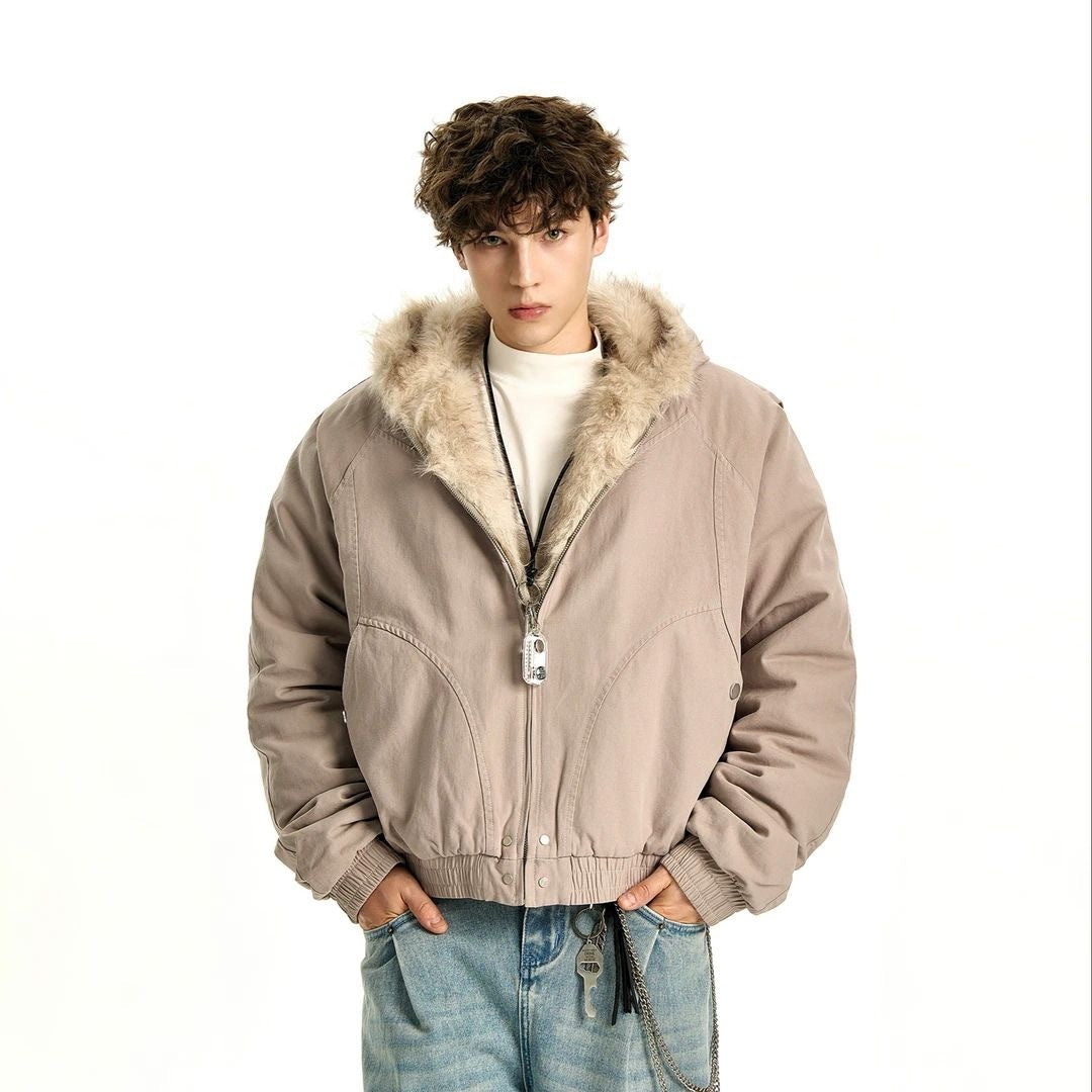 Manteau Épais à Capuche Homme – Style Décontracté, Chaud et Confortable