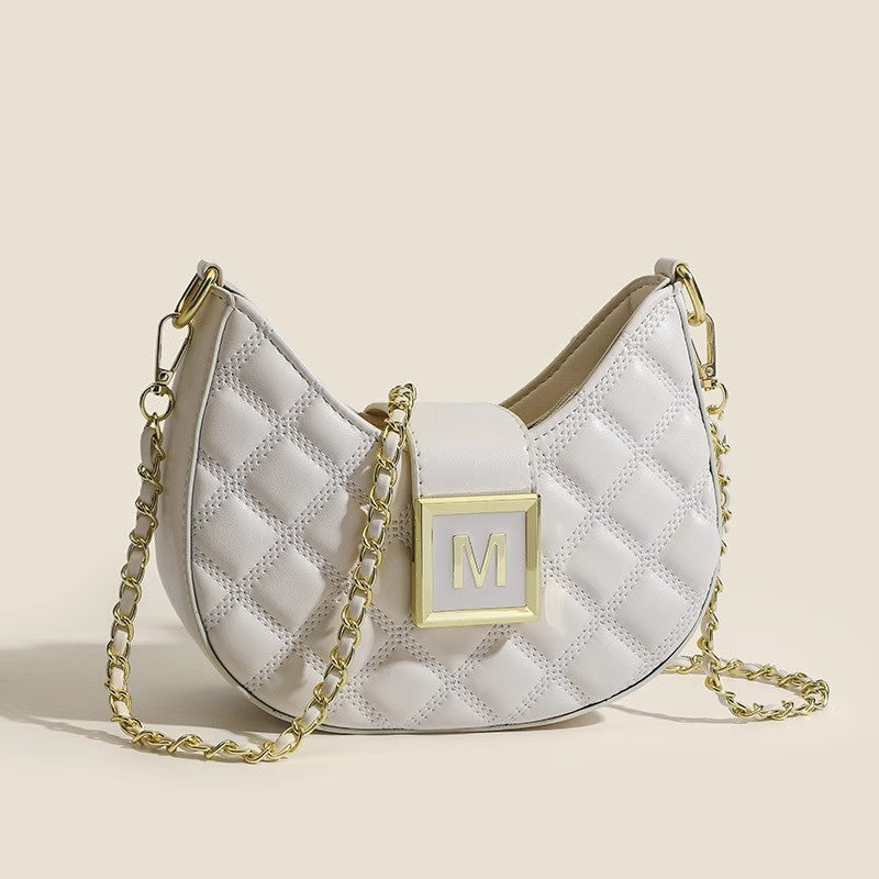 Sac Bandoulière Femme Nouvelle Mode – Texture Niche, Chaîne, Forme Dumpling, Style Rétro Européen & Américain