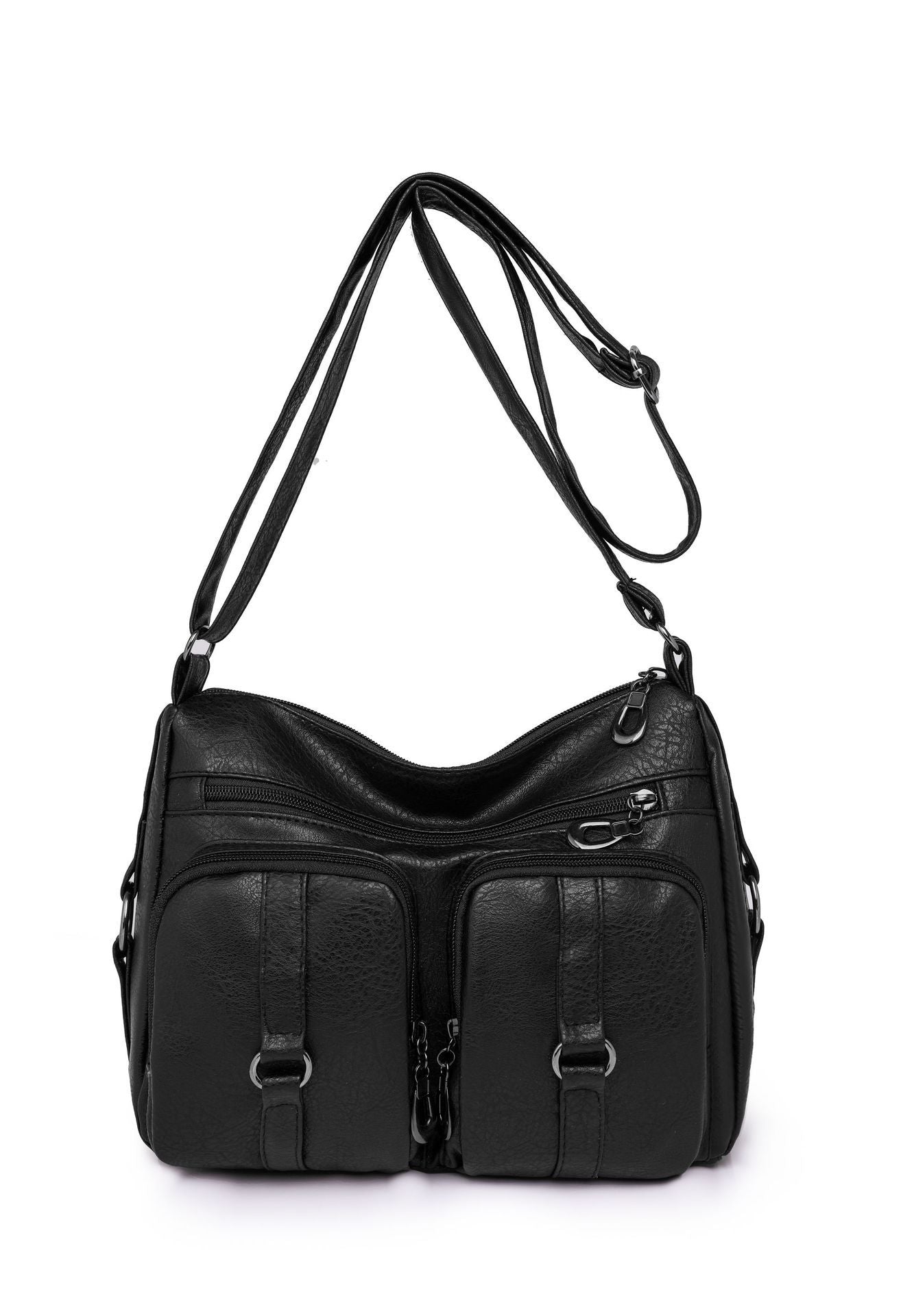 Sac Bandoulière Femme – PU Uni, Style Décontracté et Pratique