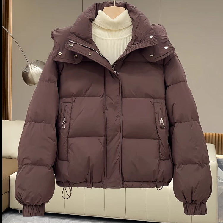 Veste Femme Courte en Coton Matelassé – Style Décontracté et Tendance
