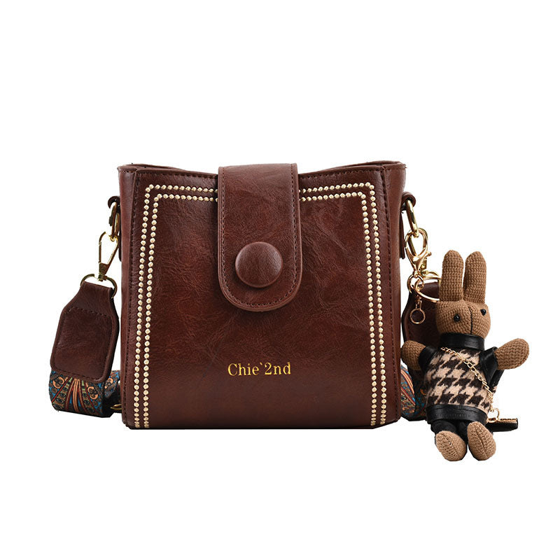 Sac Bandoulière Femme Nouvelle Mode – Style Rétro Européen & Américain, Texture Haute