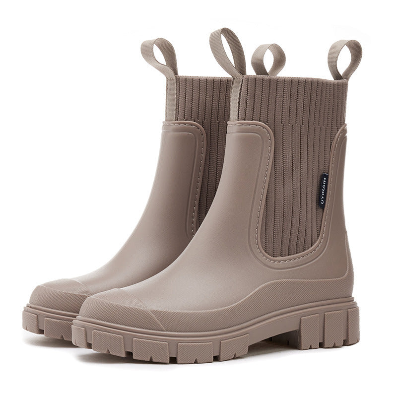 Bottes de Pluie Femme Antidérapantes – Imperméables, Hauteur Moyenne, Confort & Style