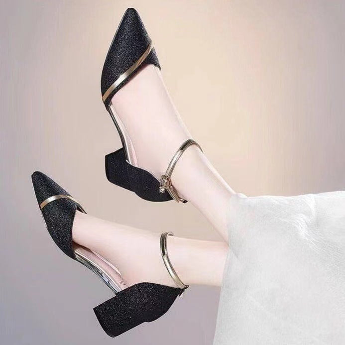 Sandales Femme à Boucle – Mode Coréenne, Talon 5 cm, PU