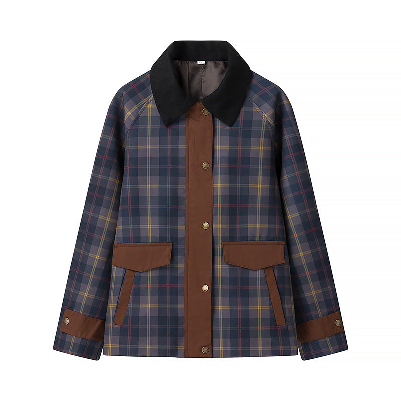 Chemise Femme à Carreaux – Polyester – Coupe Loose – Tailles S à L