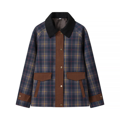 Chemise Femme à Carreaux – Polyester – Coupe Loose – Tailles S à L