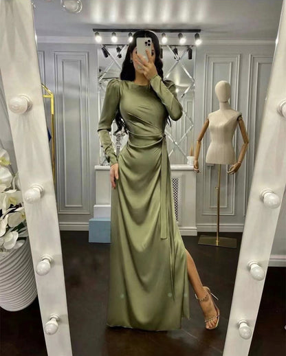 Robe Femme Élégante Asymétrique – Taille Cintrée, Style Chic, Couleurs Variées