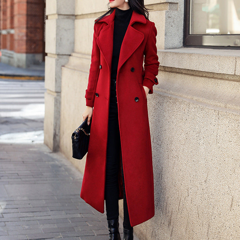 Robe Longue Femme Slim Fit – Élégante et Chic – Polyester Épais – Manches Longues