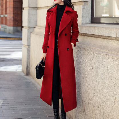 Robe Longue Femme Slim Fit – Élégante et Chic – Polyester Épais – Manches Longues