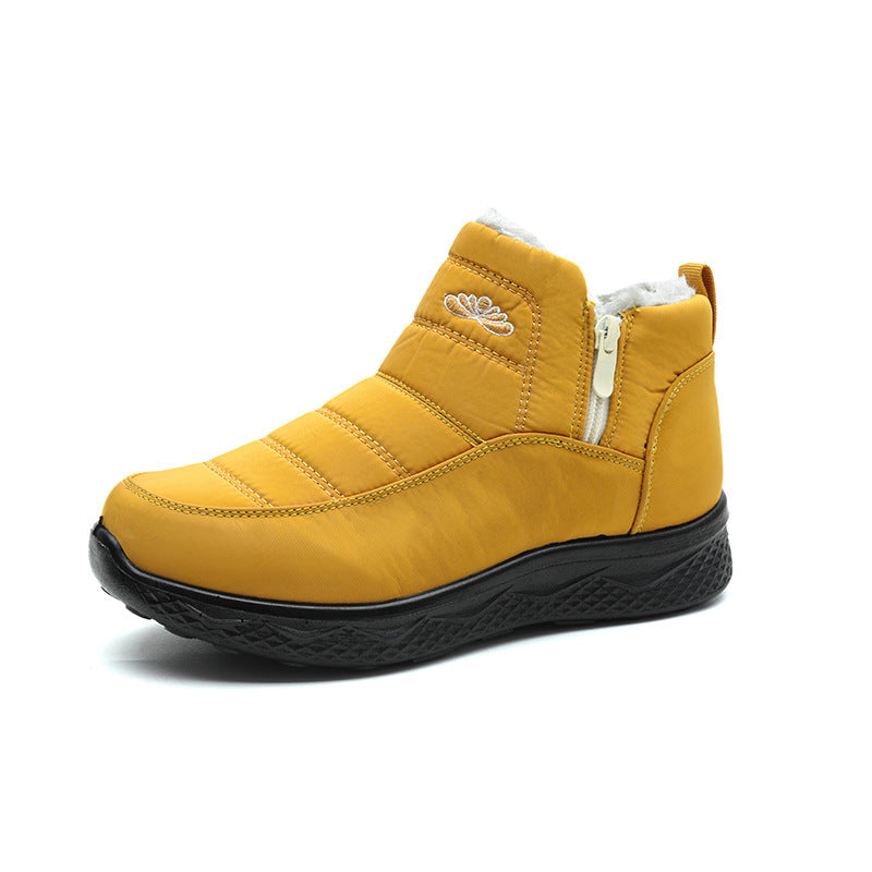 Bottes Neige Femme Chaudes Épaissies – Doublées Laine Lavée, Imperméables, Grandes Tailles 35–45