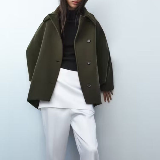 Veste Femme Mi-Longue 65 cm Style Street Hipster en Polyester à Manches Longues Effet 3D - S à L